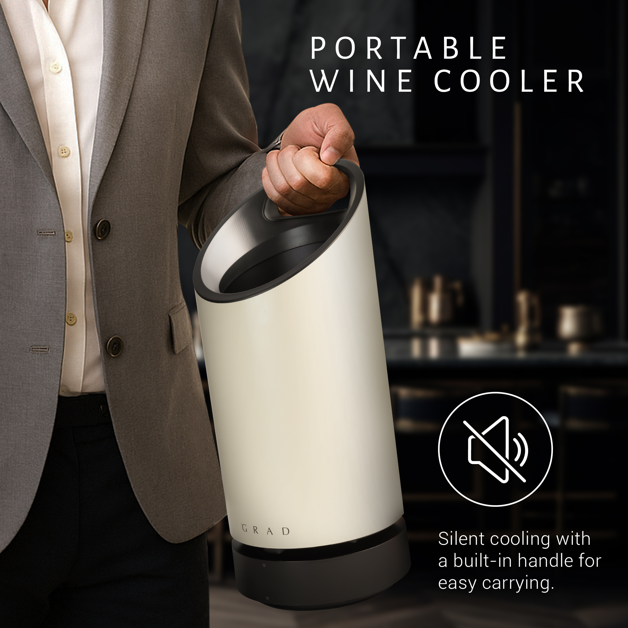 Lifestyle použití chladiče na víno